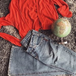 Silver vintage flare jeans
